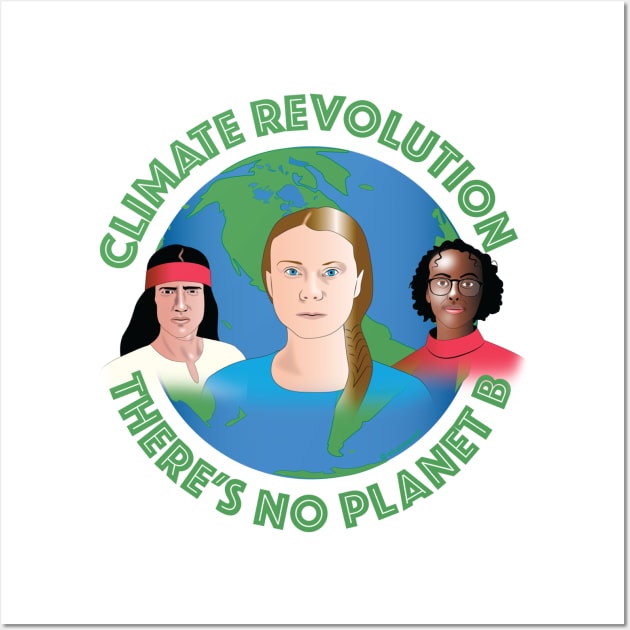 Climate revolution t shirt Wall Art by Elcaiman7